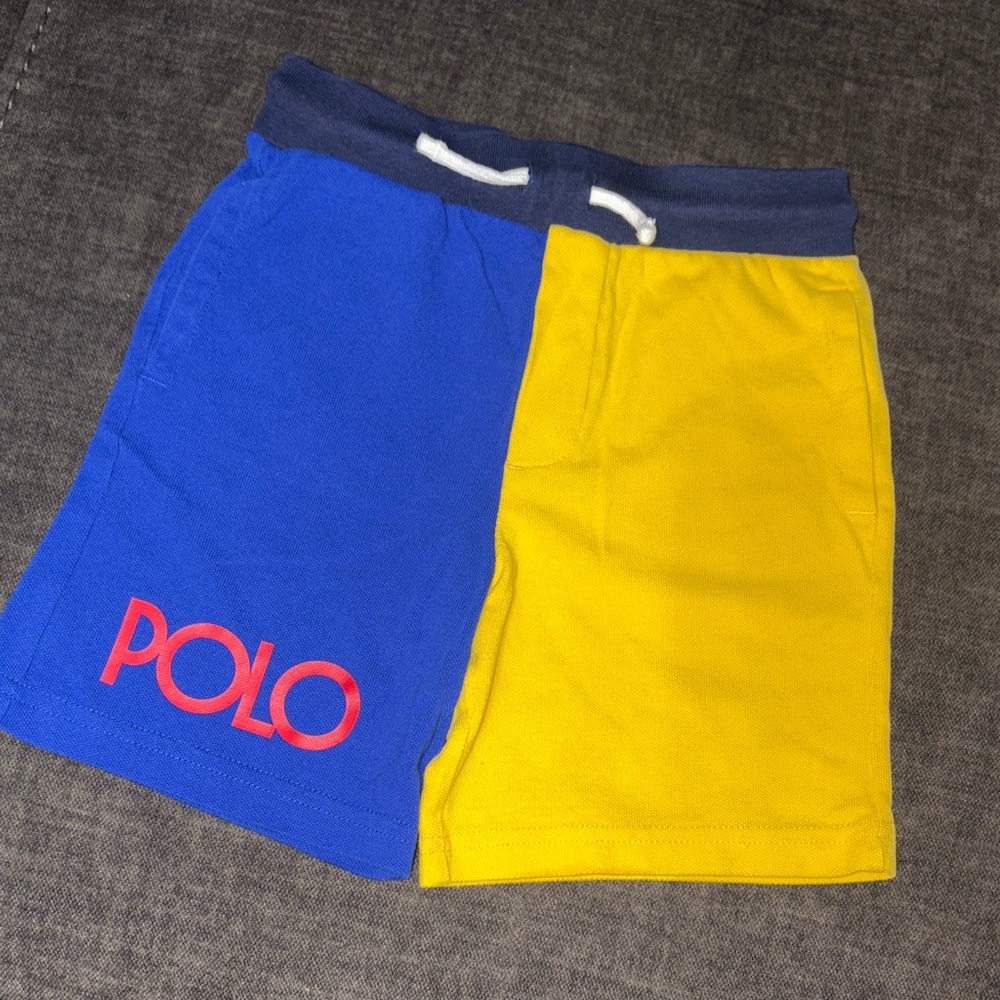Polo by Ralph Lauren Kids' Blue and Yellow Shorts - Size 6